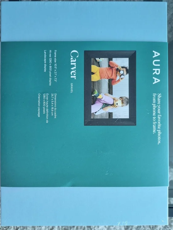Aura Carver Frame Box - Teal & Light Blue