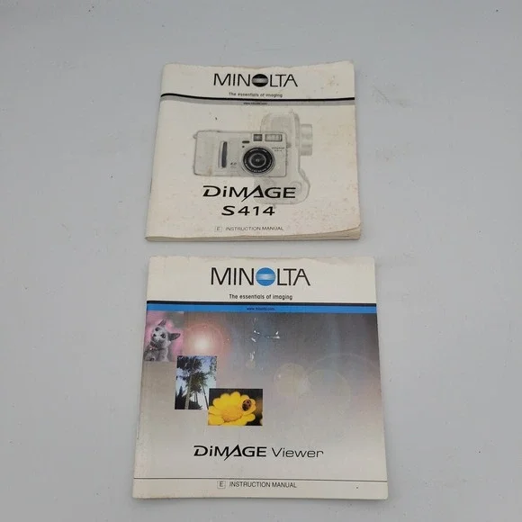 Vintage Minolta DIMAGE S404  4.0 MP 4x Zoom Digital‎ Camera - Instruction Manual
