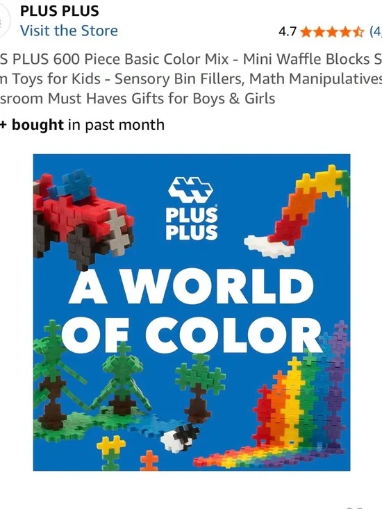 3 boxes of 600-Piece  Color Mix Mini Building Set - Multicolor and tube
