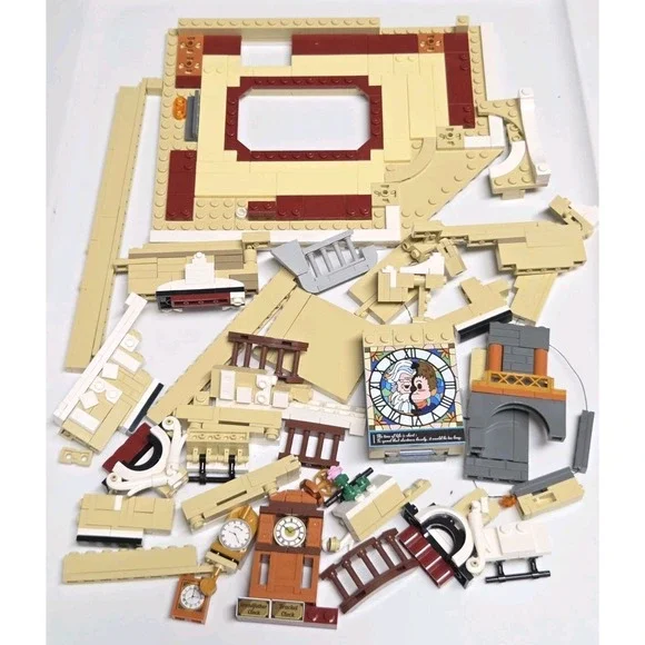 FUNWHOLE Antique Store Lighting Building Bricks Set INCOMPLETE PARTS