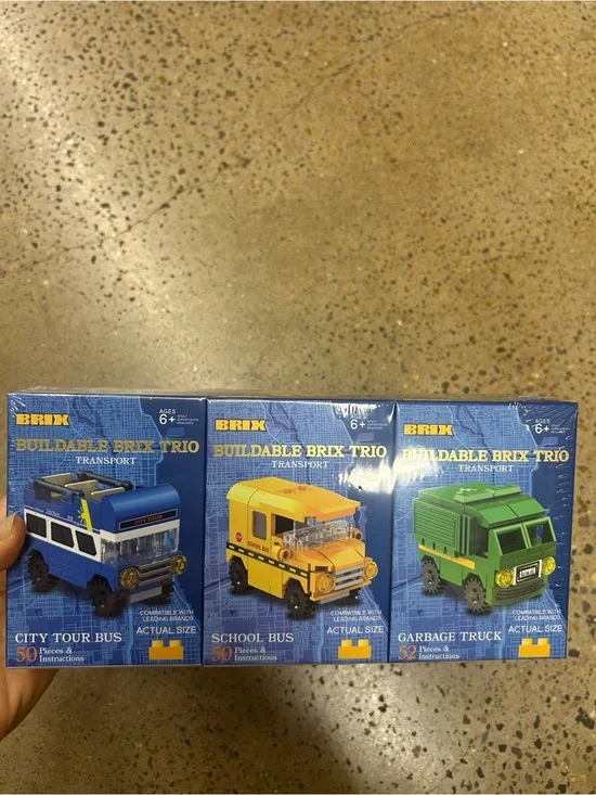 NWT Brix building vehicles 3 pack set