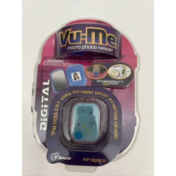 2007 Senario NEW Vu-Me Micro‎ Photo Keeper Picture Storage Necklace SKU 1386