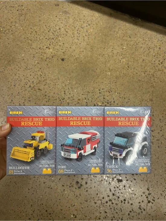 NWT Brix building vehicles 3 pack set