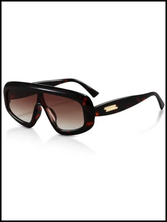 Oversized Shield Sunglasses for Women Men UV400 Retro Trendy