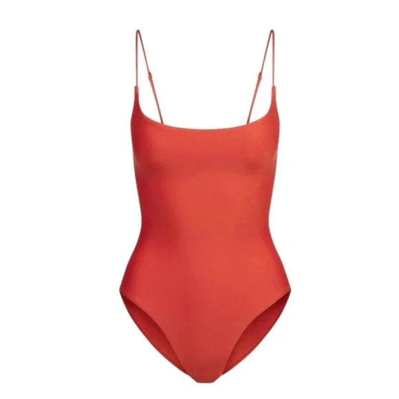 Skims‎ Classic Swim Square Neck Scoop One Piece OP-BRF-9620W Terra Small
