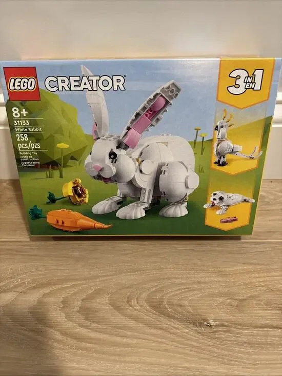 LEGO Creator 3 In 1: White Rabbit #31133 / 253 Pieces Brand New In Box