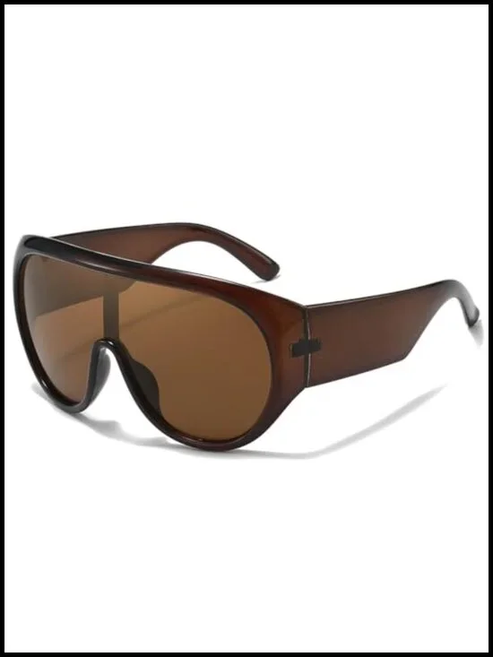 UV400 Oversized Wrap Around Sunglasses for Women with Large Frame Y2K Trendy
