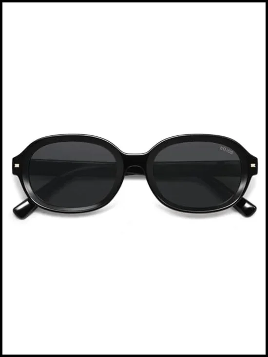 Retro Trendy Oval Round Polarized Sunglasses with UV400 Protection