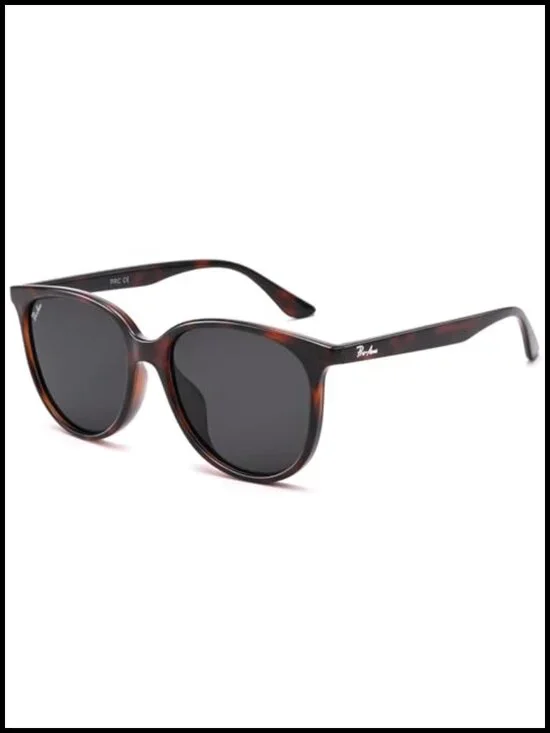Retro Round Polarized UV400 Sunglasses, Lightweight Fashion Shades