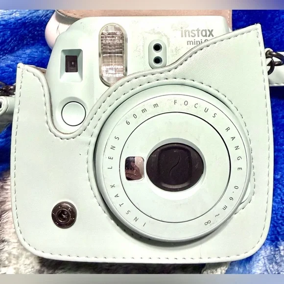 Fujifilm Instax Mini 9 Instant Film Camera Blue - With Protective Case