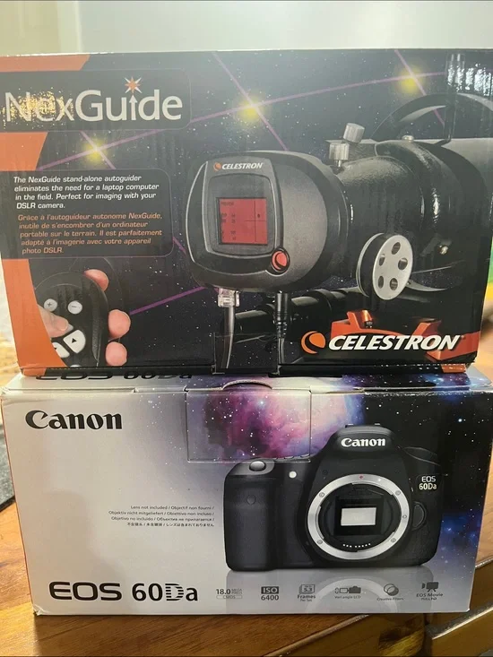 Canon EOS 60Da DSLR Camera Body — Black with Space-Themed Box Art