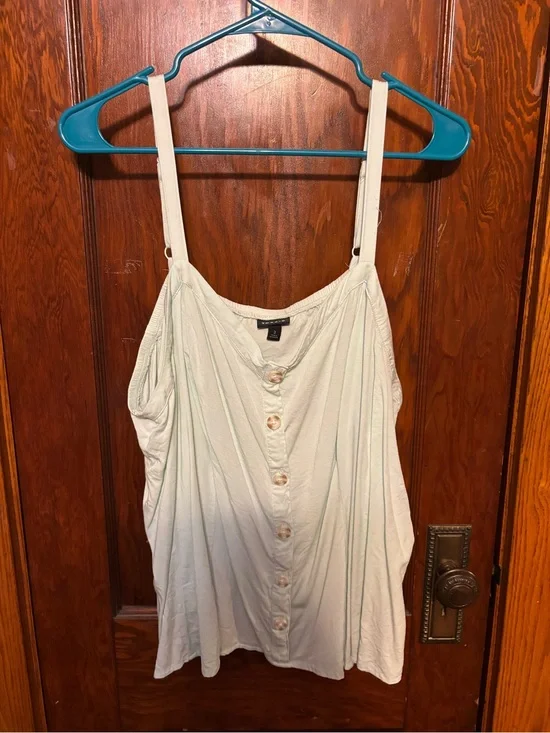 torrid Light Mint Button-Front Camisole