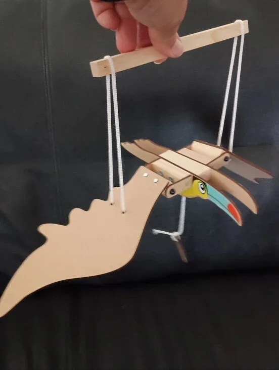 3/$10 🌟 Completed Home Depot Wooden Toucan Parrot Mobile Project Toy
