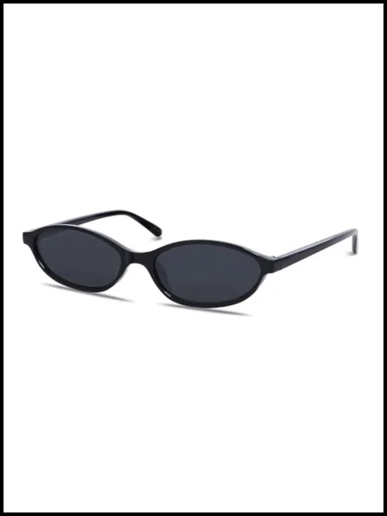 Retro Oval Cat Eye Sunglasses Lightweight Narrow UV Protection