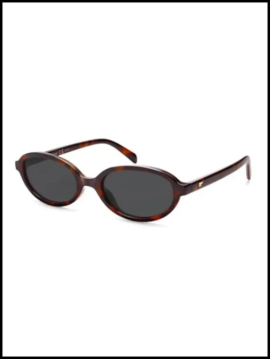 Retro Oval Polarized Sunglasses for Women Narrow 90s Trendy Y2k