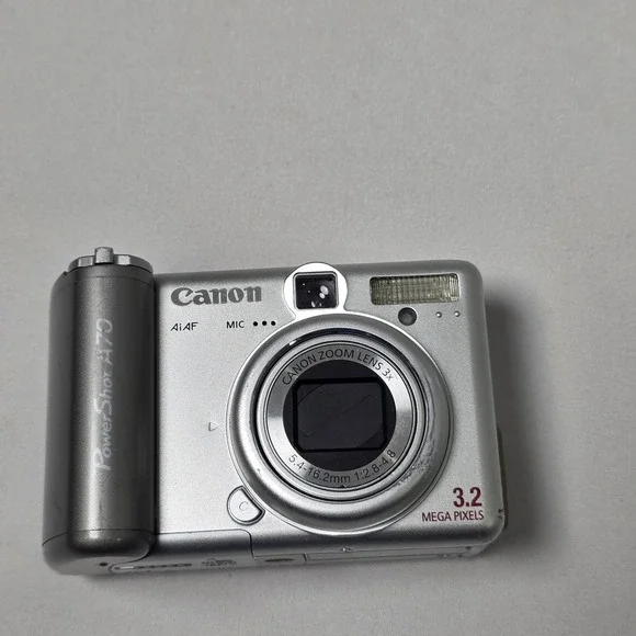 Canon PowerShot A70 Digital Camera 3.2MP 3x Zoom Vintage Y2K TESTED WORKS READ