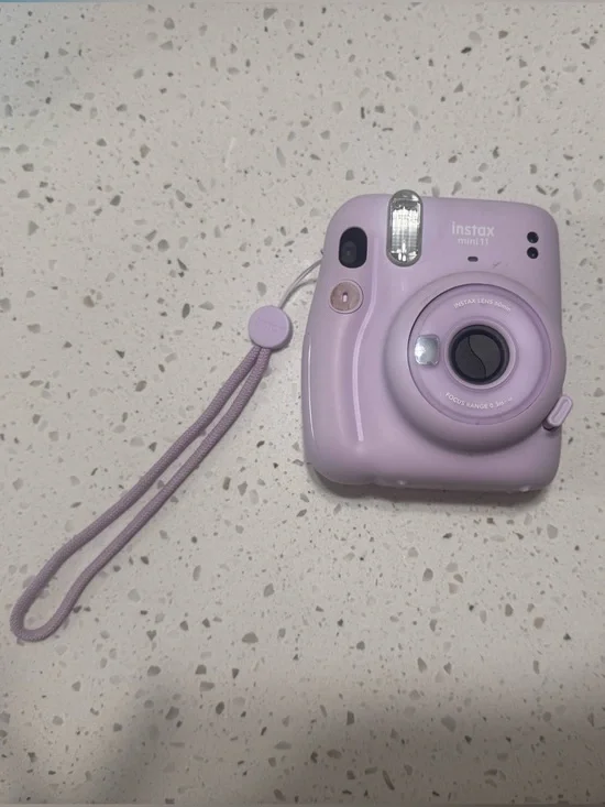 Fujifilm Instax Mini - Pastel Lavender Instant Camera with Wrist Strap