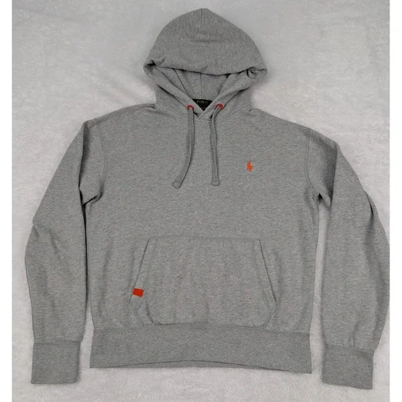 Polo Ralph Lauren Performance‎ Hoodie Women's M Full Zip Gray Embroidered Logo