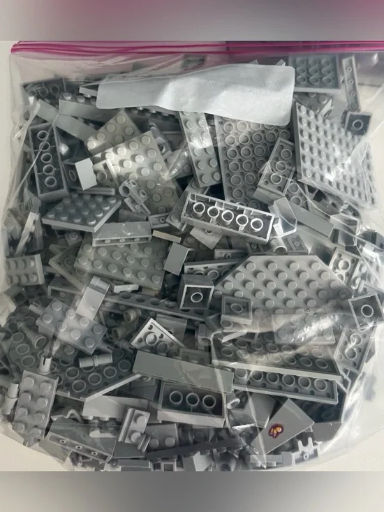 Lego Light Blue Grey 1.5lb Loose Pieces Bricks Plates