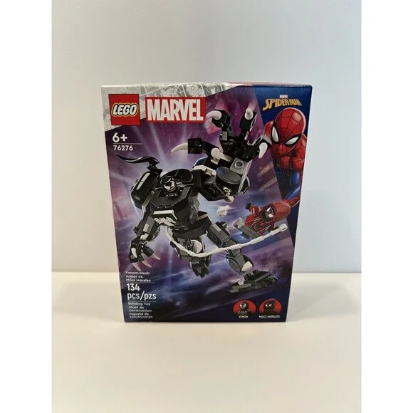 LEGO 76276 Venom Mech Armor vs. Miles Morales New Retired