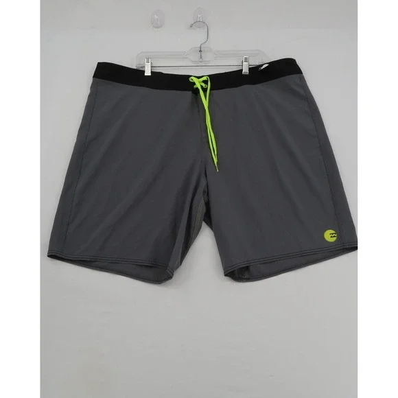 Billabong Platinum X PX3 Board Shorts Men 44 Gray Black Performance Stretch Surf