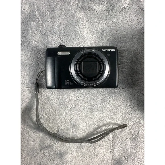 Olympus VR-350 Black 16MP Digital Camera 10x Optical Zoom Bundle with Box Case