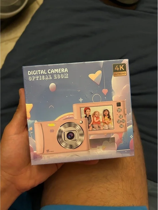 Brand New White Digital Camera with Optical Zoom and 4K Ultra HD Video
