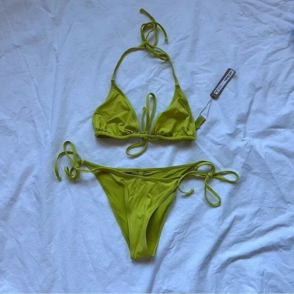 SKIMS Women's Swimwear in Bright Yellow