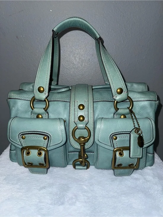 RARE COACH TURQUOISE MANDY