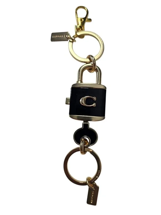 Coach Lock And Key Bag Charm Key Ring