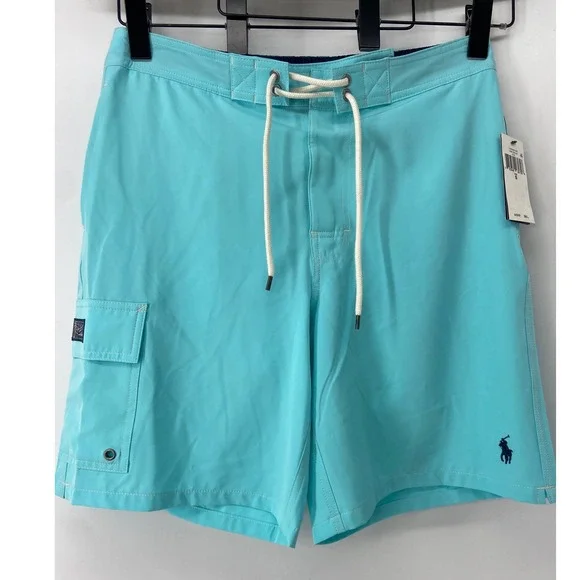 Polo Ralph Lauren Swim Trunks Mens Small Blue Core Replen Preppy Boardshort Surf