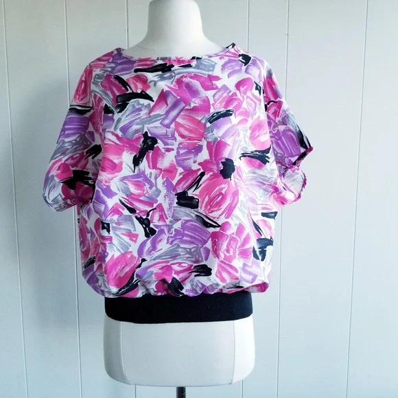 1970s Copy Cats,‎ Made in USA, Floral Top