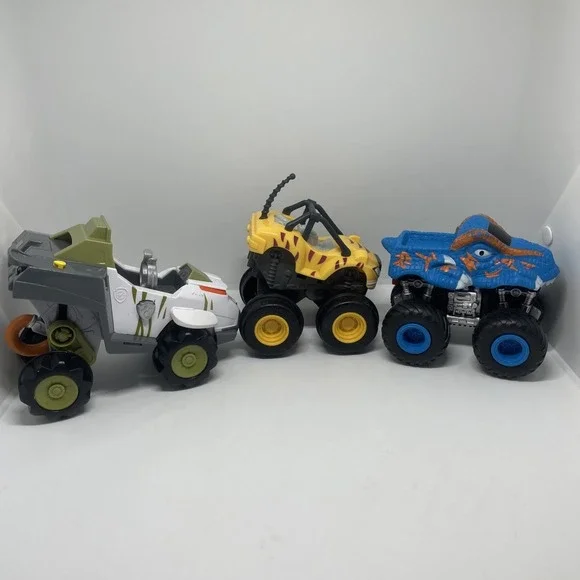 Lot Of 3 Toys Slam And Go Push Truck Toy Car Used
