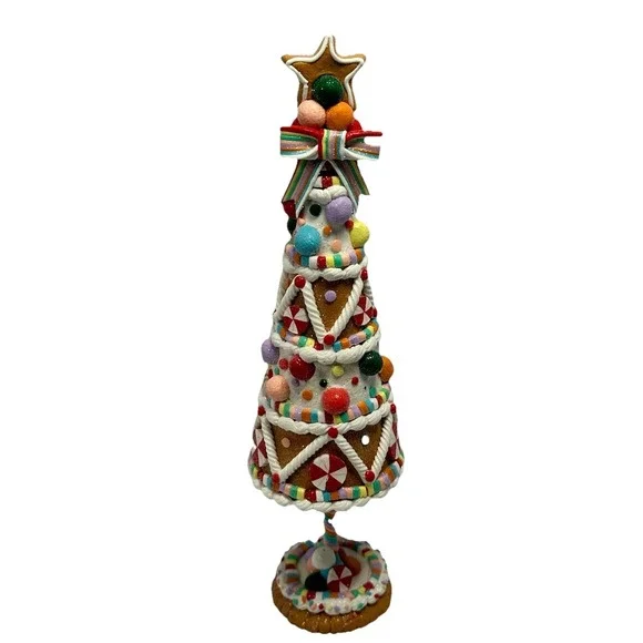 Cupcakes and Cashmere Gingerbread Christmas Tree Candy Decor
