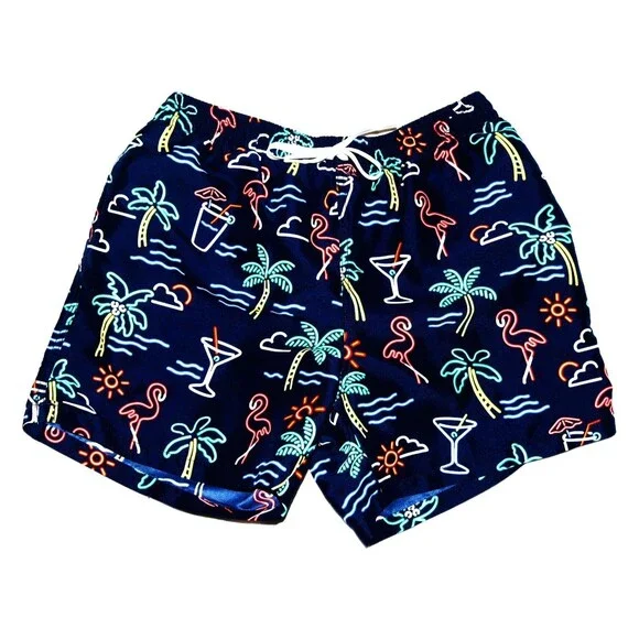 Chubbies Men's Neon Lights Print Board Shorts Swim Surf Trunks Size‎ XL