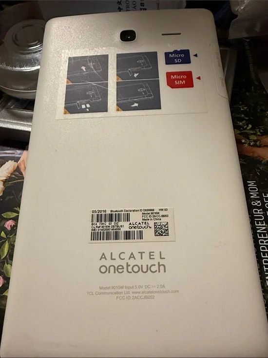 Alcatel OneTouch White Tablet - Reliable Everyday Performance