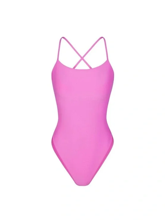 NWT Skims Recycled Swim Cami One Piece w/ built in swim bra MEDIUM