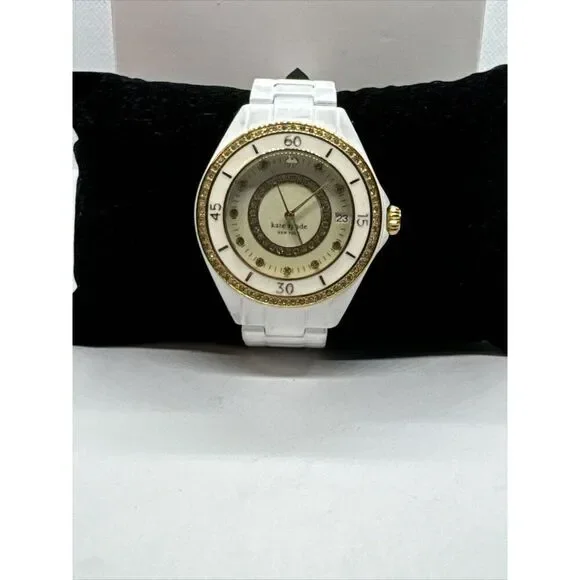Kate Spade New York 0690 Women White Band Analog Dial Quartz Wrist Watch JNA170