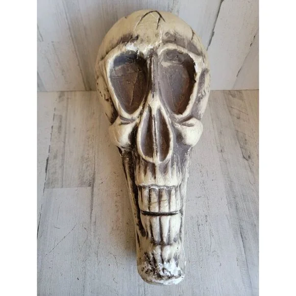 Skull large foam AS IS head Halloween prop home decor bowl unique‎