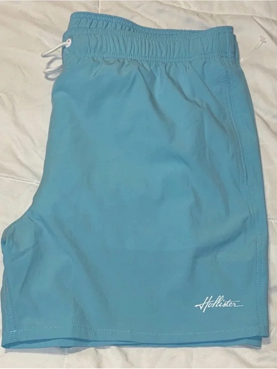 Hollister Aqua Blue Swim Shorts
