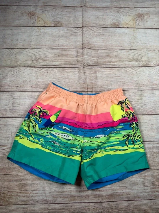 chubbies Multicolor Tropical Sunset Swim Board Shorts