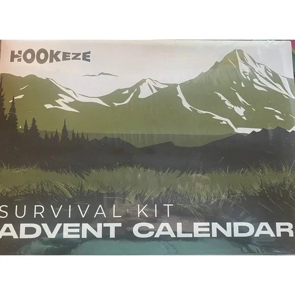 Hookeze Survival Kit Advent Calendar 24 Days Tactical Gear Emergency Tools HKZ-S