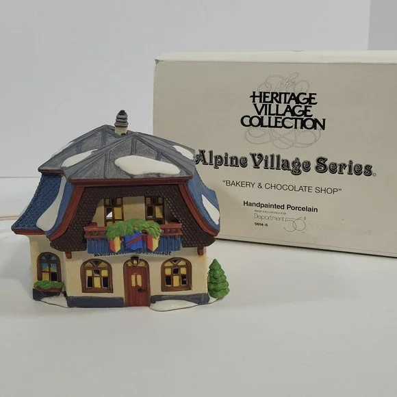 Dept 56 Alpine Village Bakery‎ & Chocolate Shop 5614-6 Heritage Village 1994