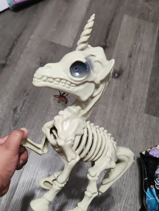 Halloween Skeleton Unicorn Figurine