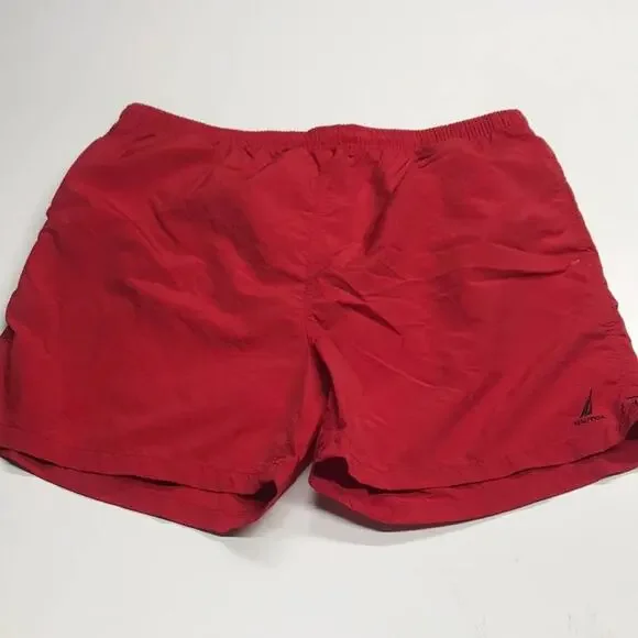 NAUTICA Men’s 2XL Red Swimsuit Trunks