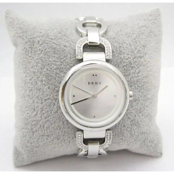 Women DKNY Quartz WR Analog 29mm Dial Round Watch (G701) 