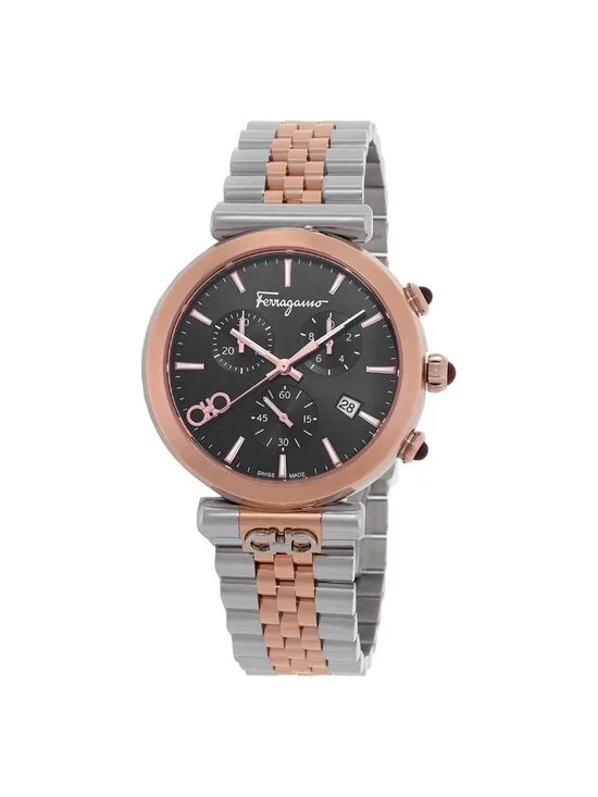 NWT Salvatore Ferragamo Ora Quartz Black Dial Watch