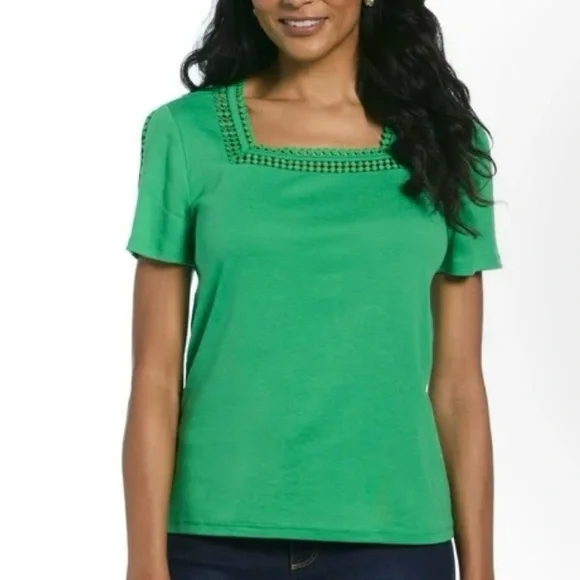 Rafaella Women's Squareneck Top Size XS‎