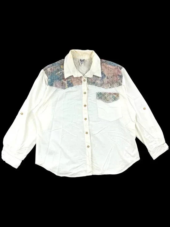 Vintage 90s Tap & Co. Western‎ Boho Button Up