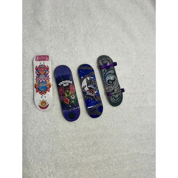 Santa Cruz Tech Deck Fingerboard Lot Yandiara Asp Screaming Hand 4 Piece Set